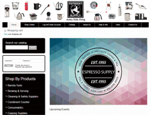 Tablet Screenshot of espressosupply.com